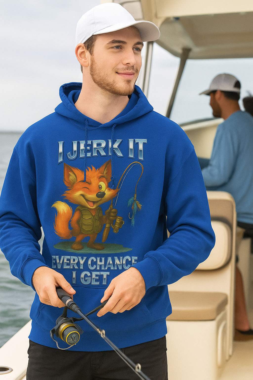 I Jerk It Every Chance I Get Fishing Hoodie – Funny Fly Fisherman Gift